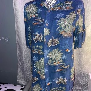 Hawaiian blue bottom down